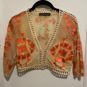 For Love and Lemons Pink Crop Top Size S